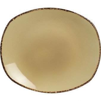 Тарелка мелкая овальная 18х20 см Terramesa Wheat Steelite (Стилайт) 11200581